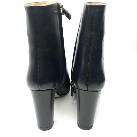 Tory Burch Womens Penelope Leather Ankle Pointed Toe Booties Black 8 New - Picture 3 of 10
